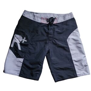 Vintage Rocawear Black and Grey Rocawear Embroidered‎ Men's Size 36
